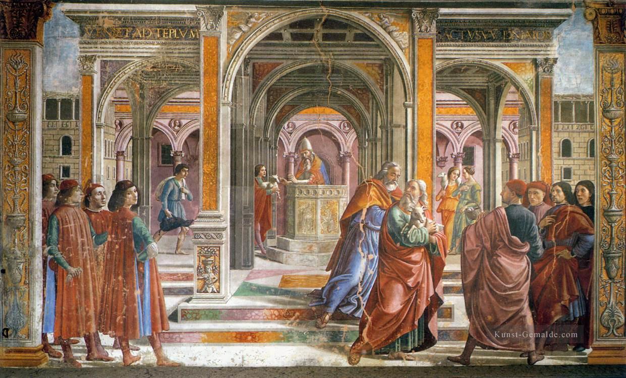 Expulsion von Joachim aus dem Tempel Florenz Renaissance Domenico Ghirlandaio Ölgemälde